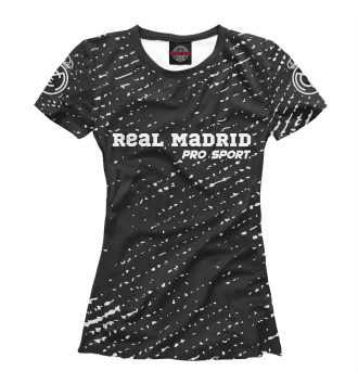 Женская Футболка Реал Мадрид - Гранж