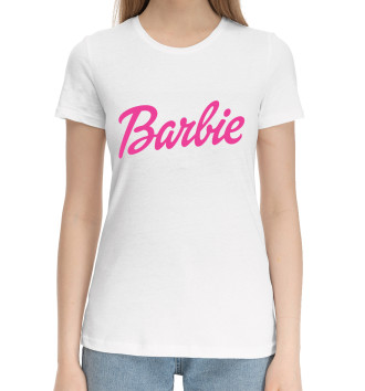Женская Хлопковая футболка Barbie