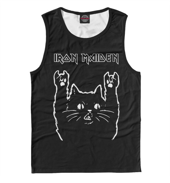 Майка Iron Maiden Рок кот для мальчиков 
