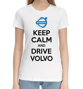 Хлопковая футболка Будь спок и води Volvo