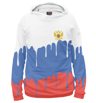 Худи для девочек Флаг и герб России