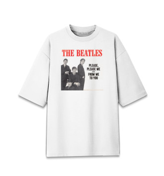 Хлопковая футболка оверсайз The Beatles - Please Please Me