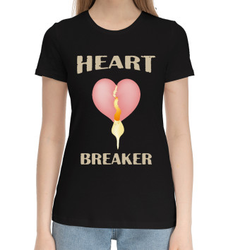 Хлопковая футболка Heart breaker