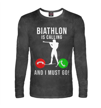 Мужской Лонгслив Biathlon Is Calling  And I