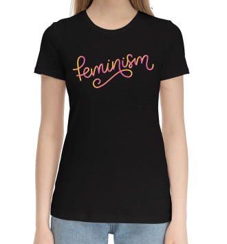 Женская Хлопковая футболка Feminism