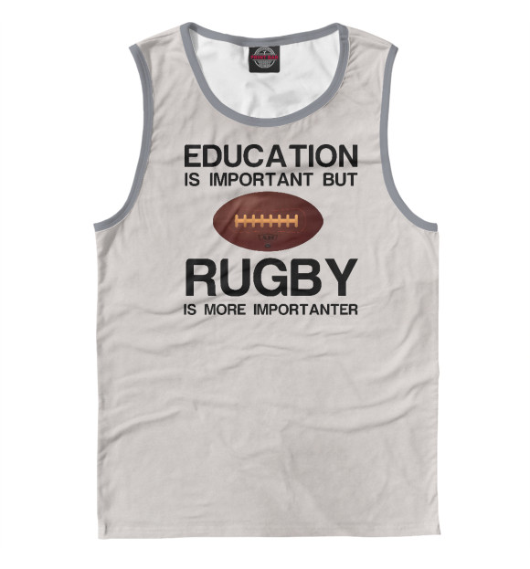 Майка Education and rugby для мальчиков 
