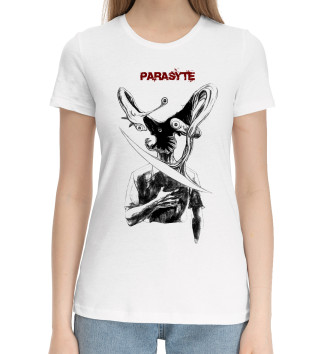 Женская Хлопковая футболка Parasyte
