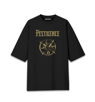 Хлопковая футболка оверсайз Pestilence
