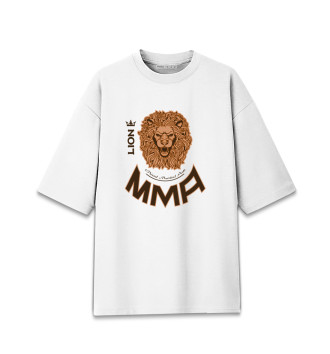 Мужская Хлопковая футболка оверсайз MMA лев