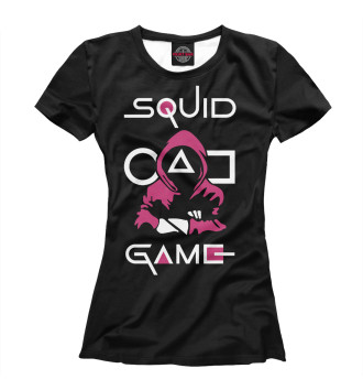 Футболка для девочек Squid game: guard-killer