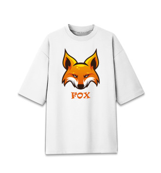 Хлопковая футболка оверсайз Fox