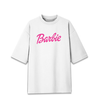 Мужская Хлопковая футболка оверсайз Barbie