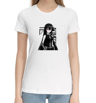 Женская Хлопковая футболка Убийца Акамэ