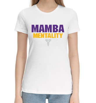 Женская Хлопковая футболка Mamba Mentality