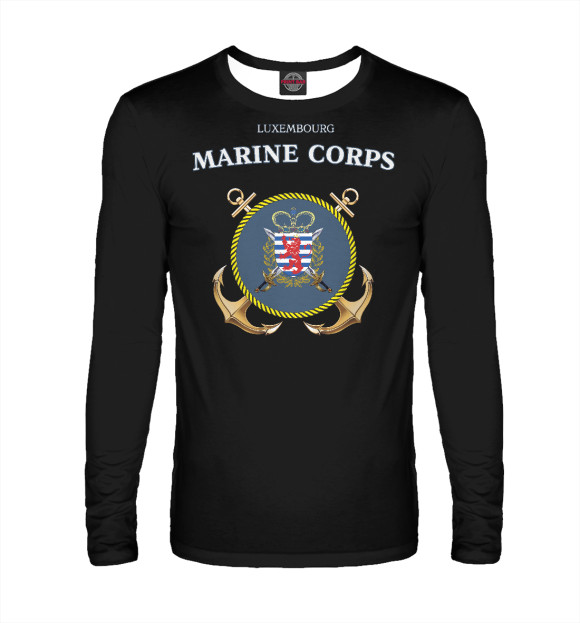 Мужской Лонгслив Luxembourg Marine Corps