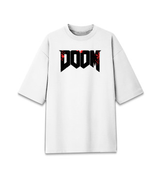 Мужская Хлопковая футболка оверсайз Doom