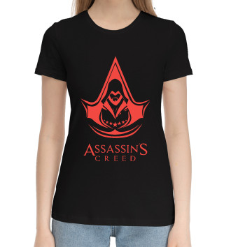 Женская Хлопковая футболка Assassin's Creed