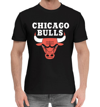 Мужская Хлопковая футболка Чикаго Буллс НБА