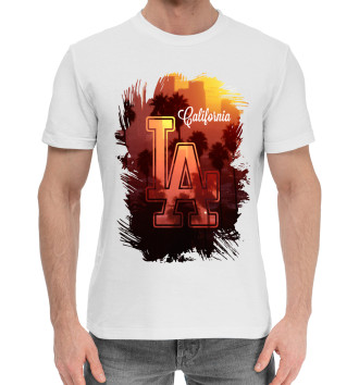 Мужская Хлопковая футболка Лос-Анджелес