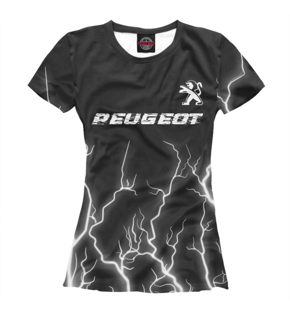 Футболка Пежо | Peugeot | Молнии для девочек 