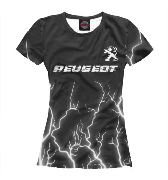 Футболка для девочек Пежо | Peugeot | Молнии