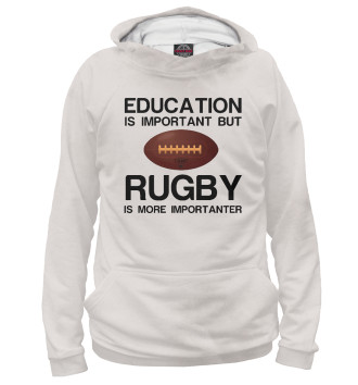Мужское Худи Education and rugby