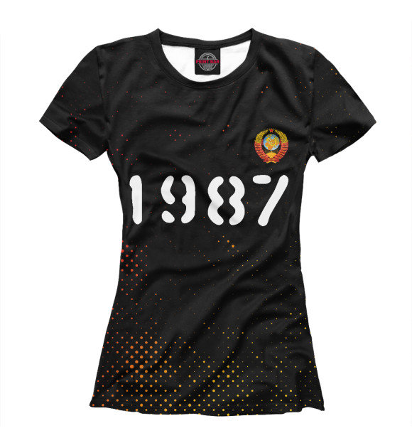 Футболка 1987 | СССР для девочек 