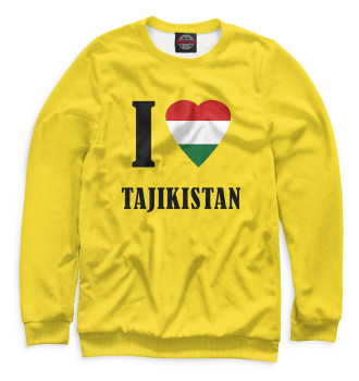 Мужской Свитшот I love Tajikistan