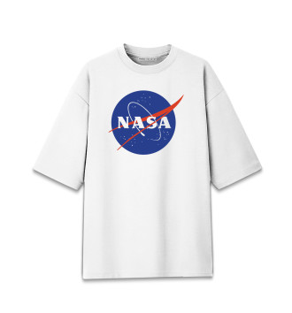 Хлопковая футболка оверсайз NASA