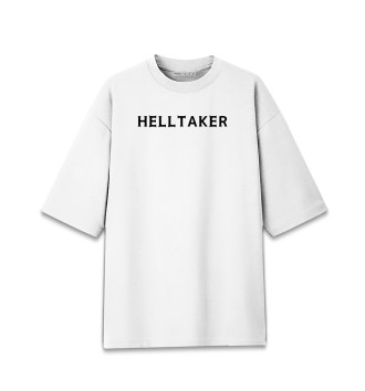 Женская Хлопковая футболка оверсайз Helltaker