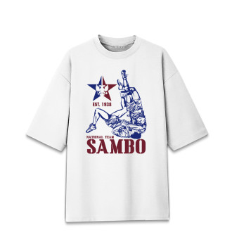 Женская Хлопковая футболка оверсайз Sambo
