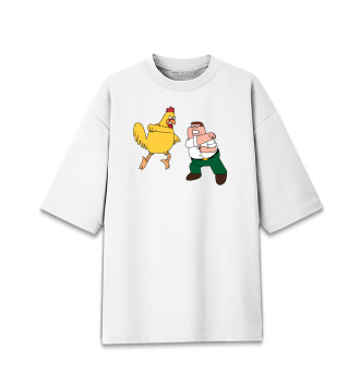 Хлопковая футболка оверсайз Family Guy
