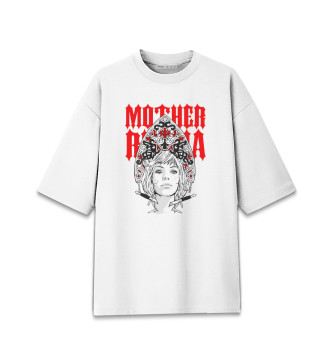 Женская Хлопковая футболка оверсайз Матушка россия