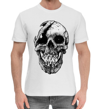 Мужская Хлопковая футболка Cool skull