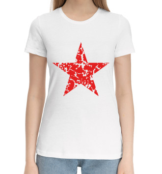 Женская Хлопковая футболка USSR Star