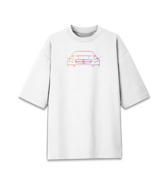 Хлопковая футболка оверсайз Mersedes-Benz