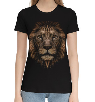 Хлопковая футболка Лев царь