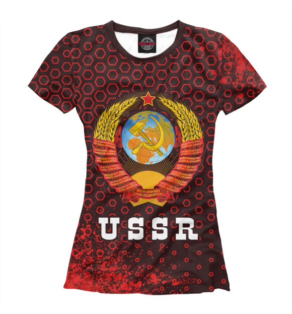 Женская Футболка USSR / СССР
