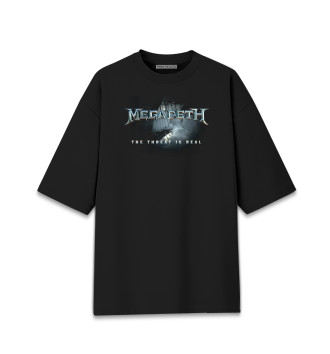 Женская Хлопковая футболка оверсайз Megadeth