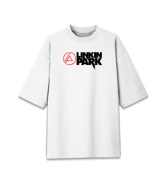 Женская Хлопковая футболка оверсайз Linkin Park
