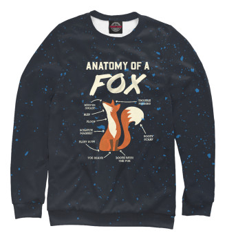 Свитшот для девочек Anatomy Of A Fox