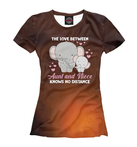 Футболка Aunt and Love Elephant для девочек 