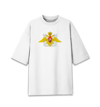 Женская Хлопковая футболка оверсайз Военно Морской Флот
