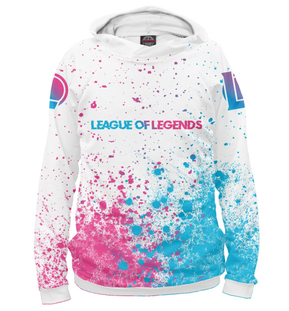 Худи League of Legends Neon Gradient (splash) для девочек 