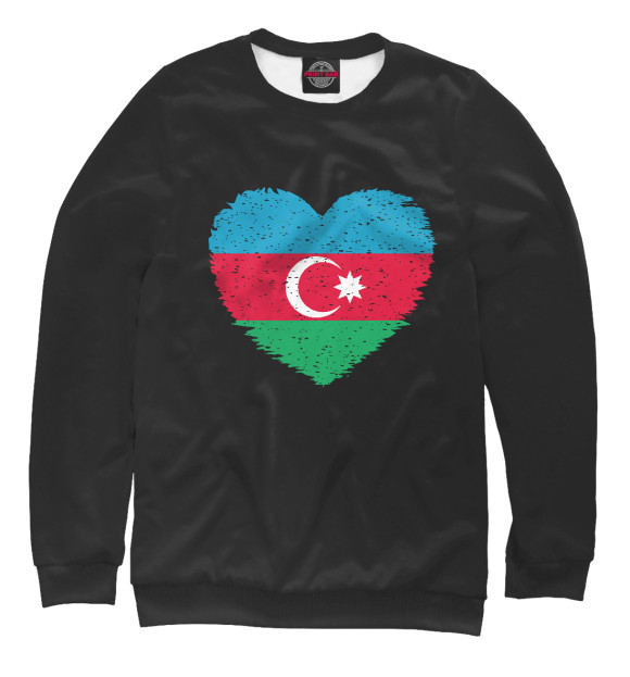 Свитшот Сердце Азербайджана для девочек 
