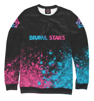 Свитшот Brawl Stars Neon Gradient pink