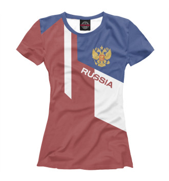 Футболка для девочек Russia Sport