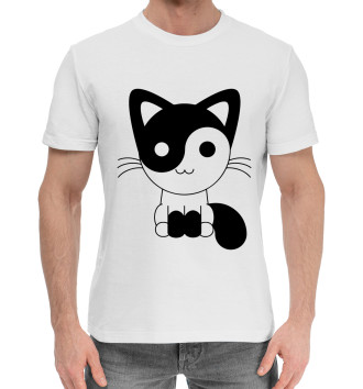 Хлопковая футболка Yin Yang Meow