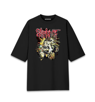 Женская Хлопковая футболка оверсайз Slipknot