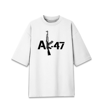 Женская Хлопковая футболка оверсайз АК-47